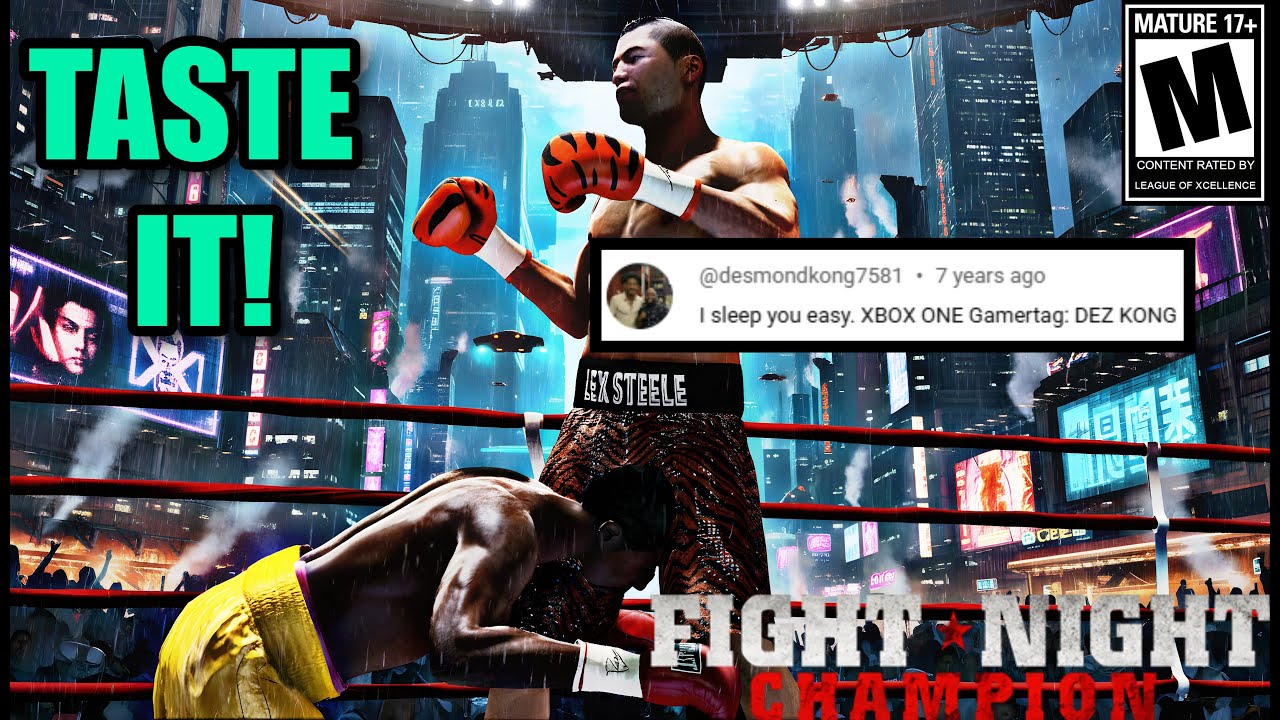 TOP 50 FIGHT NIGHT PLAYER TRASHED TALKED ME THEN QUIT ON HIMSELF?- Fight Night Champion Top 100