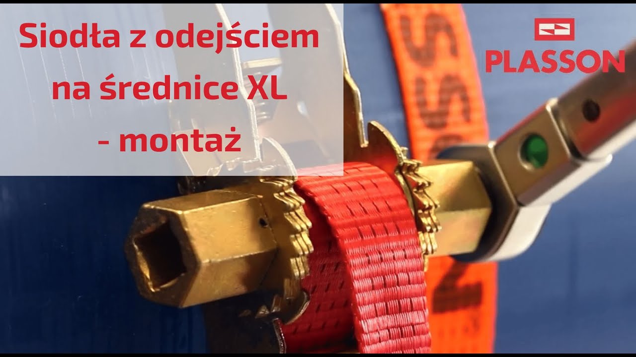 Siodła z odejściem na średnice XL - montaż