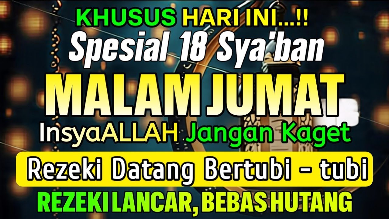Putar Ayat ini Di Bulan Sya'ban - Segala Hajad Dikabulkan, Rezeki Mengalir Deras, Aamiin