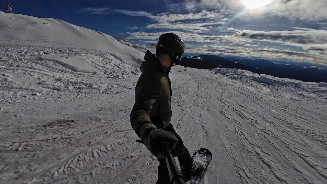 Snowboarding with Amazing Views in Vigla Pisoderi (Funny Fails)