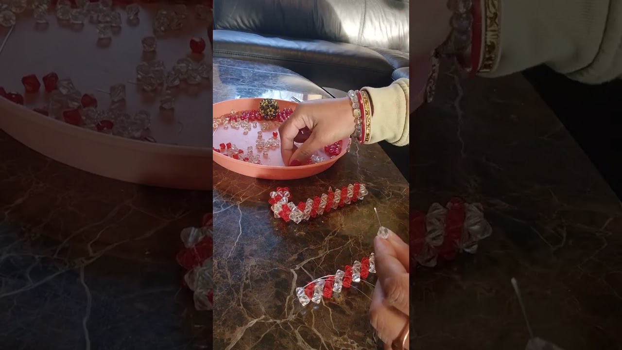 Christmas beads candy cane 