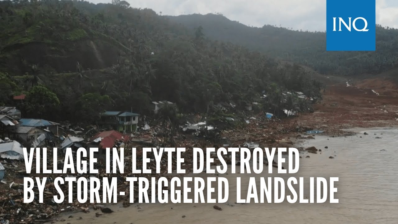 Village in Leyte destroyed by storm-triggered landslide