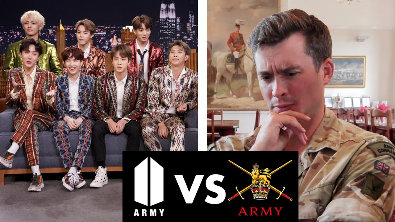 Реальный Служащий в Армии Реагирует на АРМИ BTS!!?