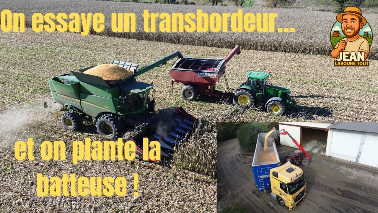 18 On essaye un transbordeur… et on plante la batteuse ! 😅🚜