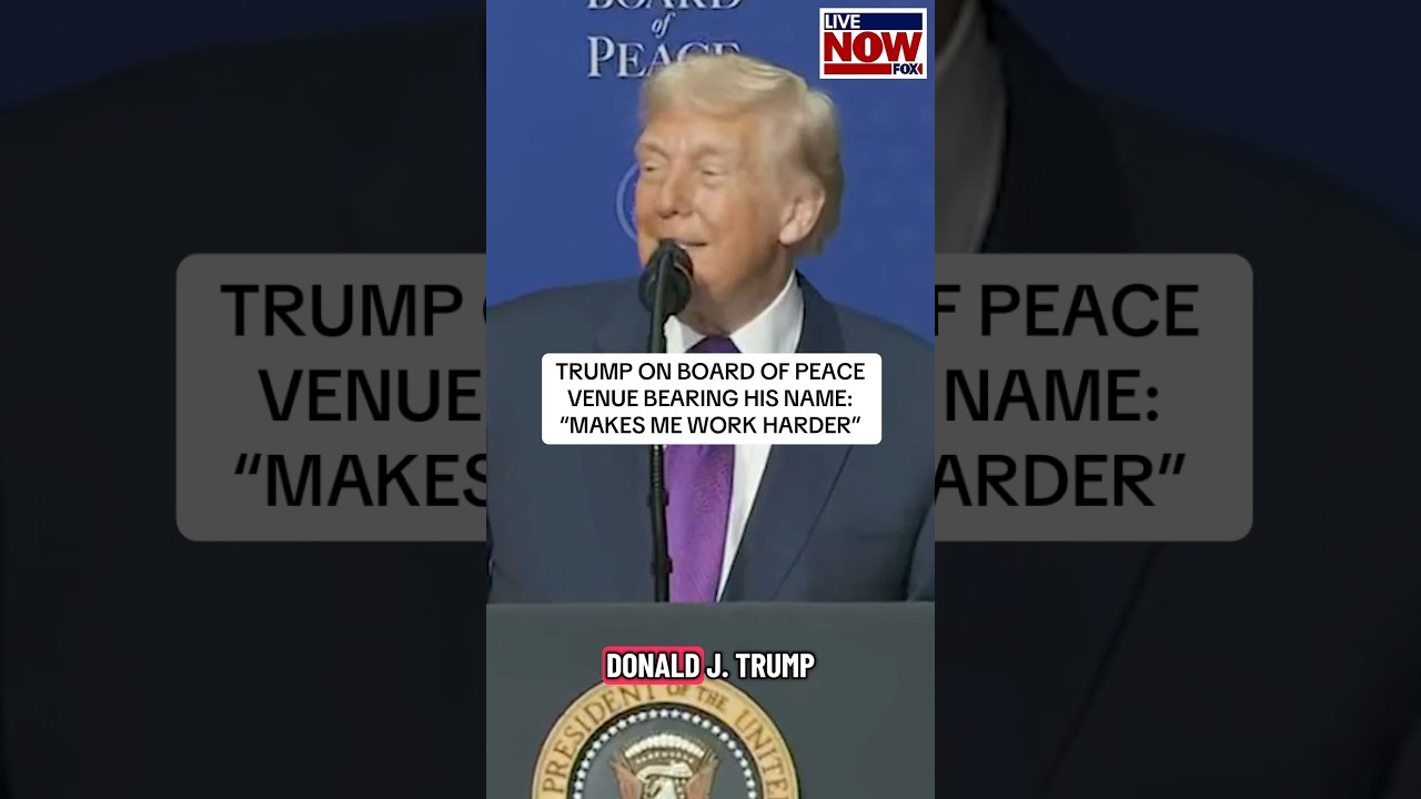 President Trump delivers opening remarks at the first Board of Peace meeting. #news #trump