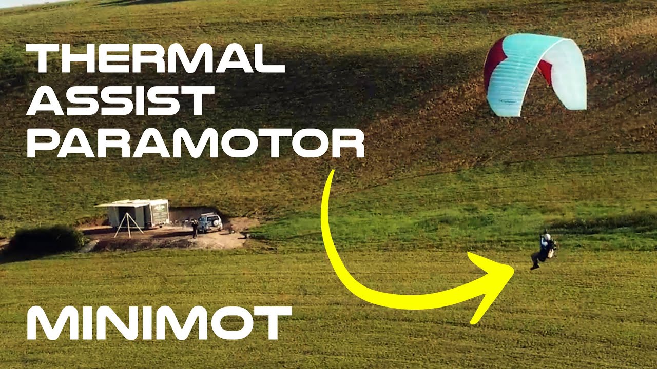 Paraglider Pilot Tries Minimot For The First Time