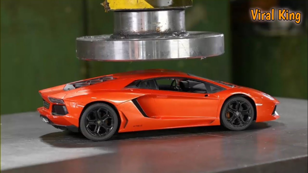 Hydraulic Press VS Lamborghini || Satisfaction video || Viral King
