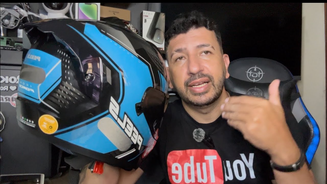Capacete PEELS ICON FORCE PRO COM ÓCULOS SOLAR INTERNO #peelscapacetes #peels  #capacete