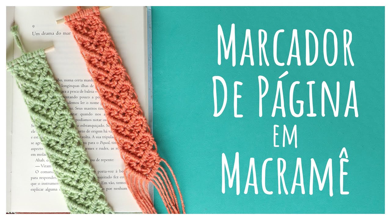 ❤️📖 Marcador de Página em Macramê com Corações – Tutorial Passo a Passo!
