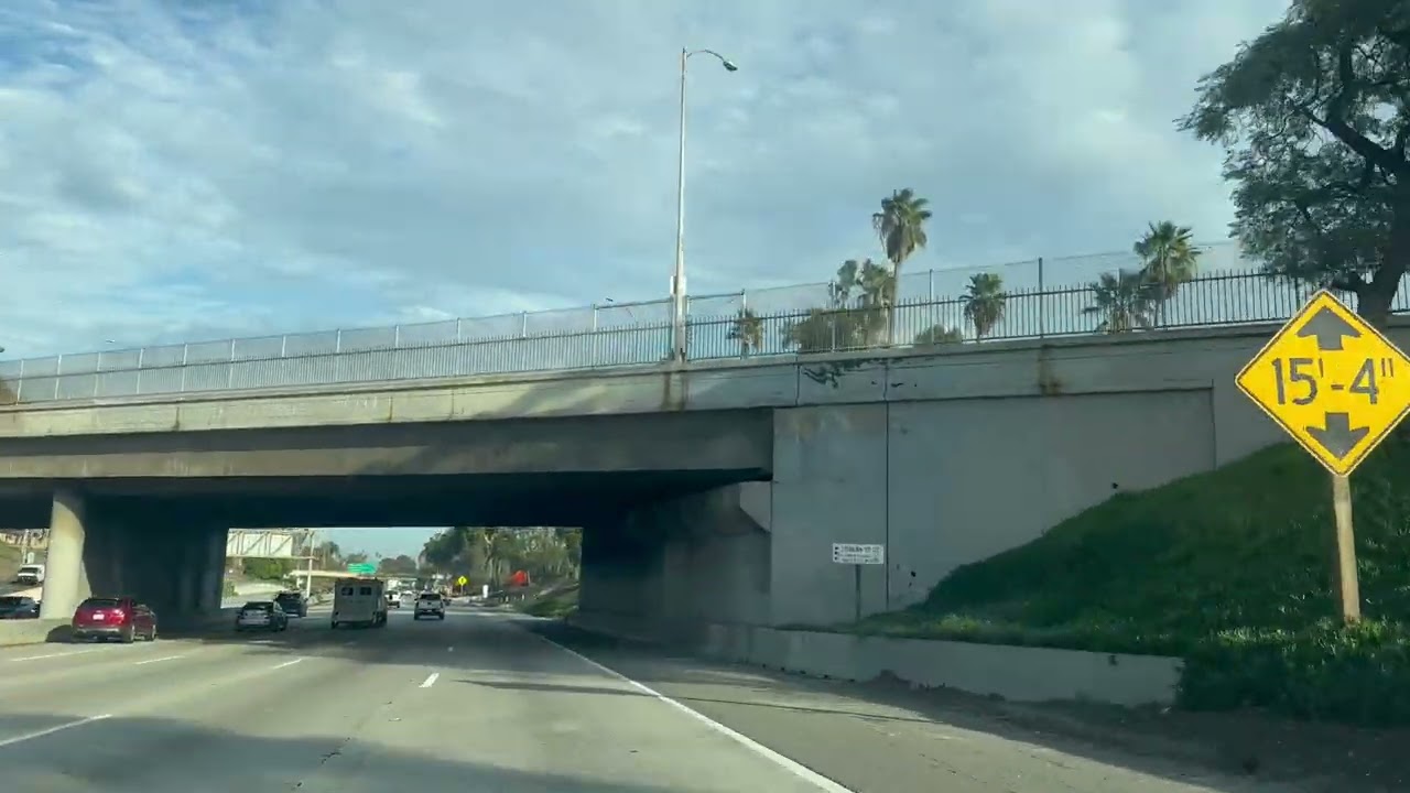 60 Westbound Pomona Freeway at S Atlantic Blvd December 30, 2025 4K