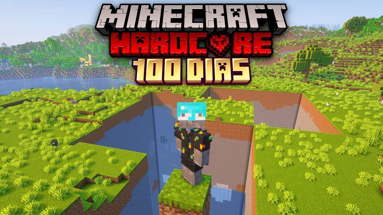 100 Días PERO SI ME HAGO DAÑO se BORRA EL CHUNK en Minecraft Hardcore