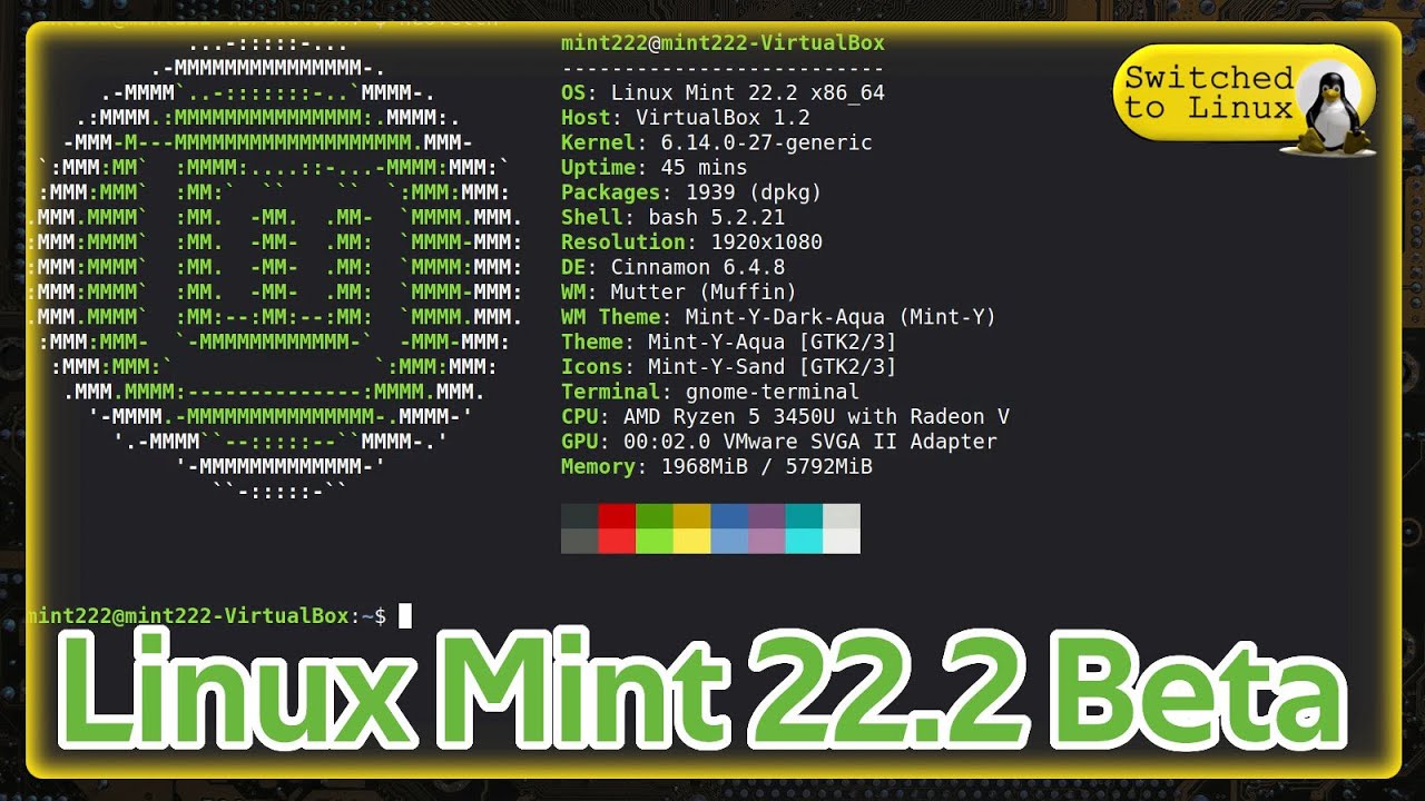 Linux Mint 22.2 Beta
