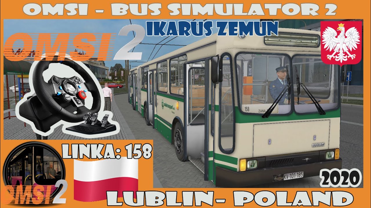 OMSI 2 (2020) - LUBLIN: 158 - (Ikarus-Zemun  IK-161) Logitech G29