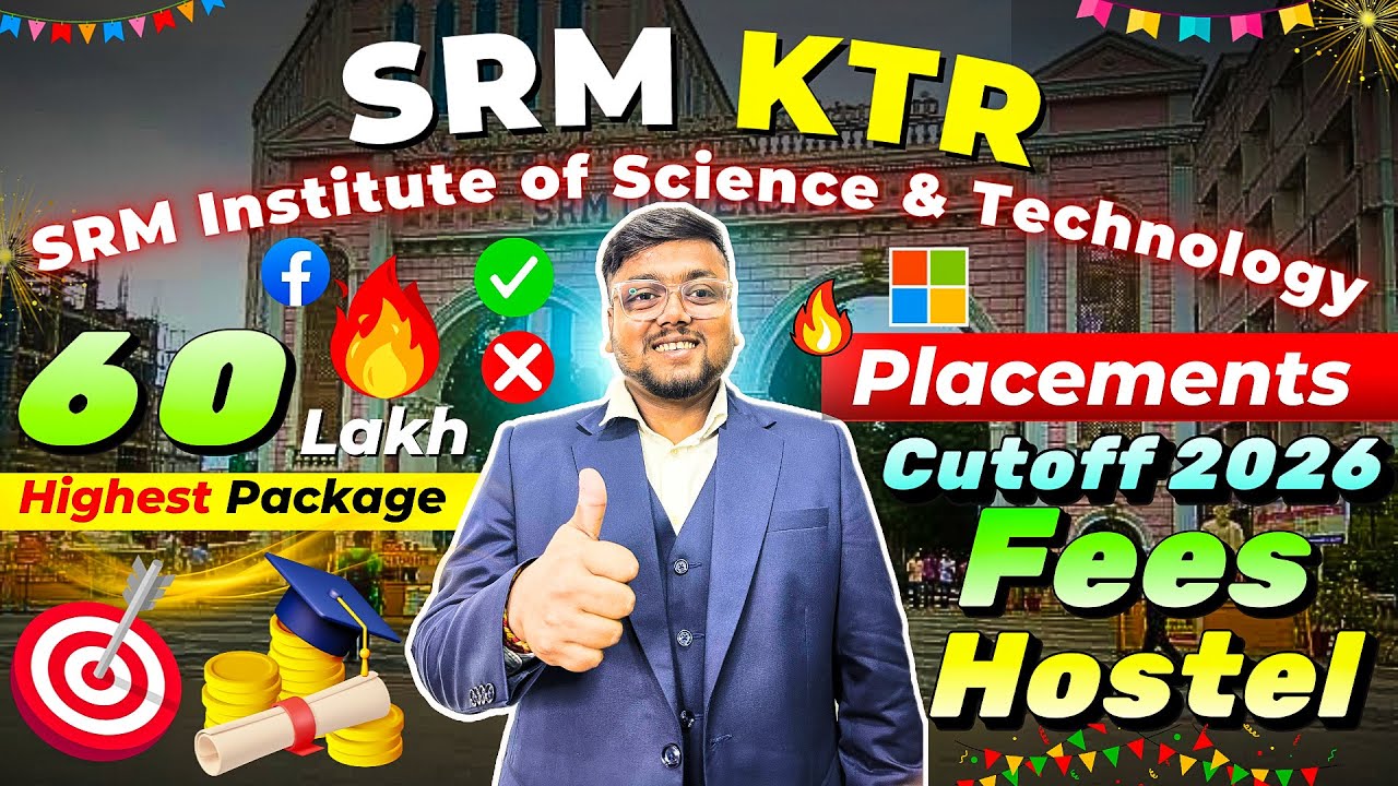 SRM University Review❤️[2026] | Worth in 2026?🤔| Cutoff, Placement, Sports, Hostel | SRM University