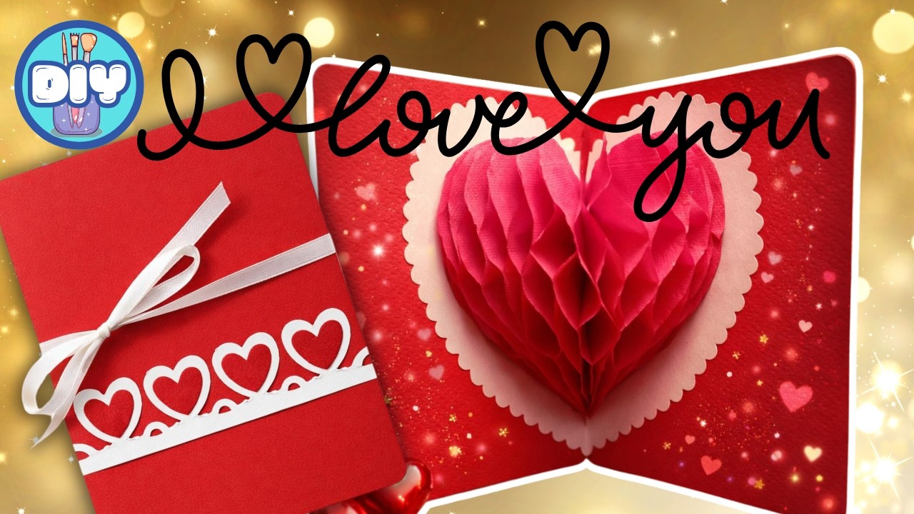 Biglietto di San Valentino POP-UP ❤️ | Il cuore 3D che sorprende chiunque!