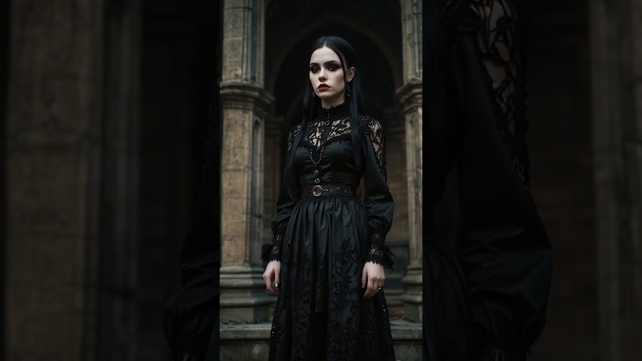 Victorian Gothic Woman | Gothic Girl in Black