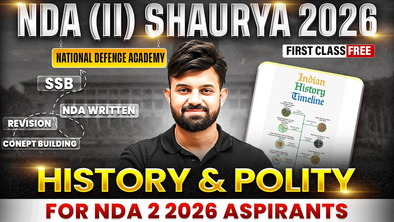 NDA History ✅ NDA Polity  ✅ NDA (II) Shaurya 2026 🎯 for NDA 2 2026 | NDA GAT Preparation | DW