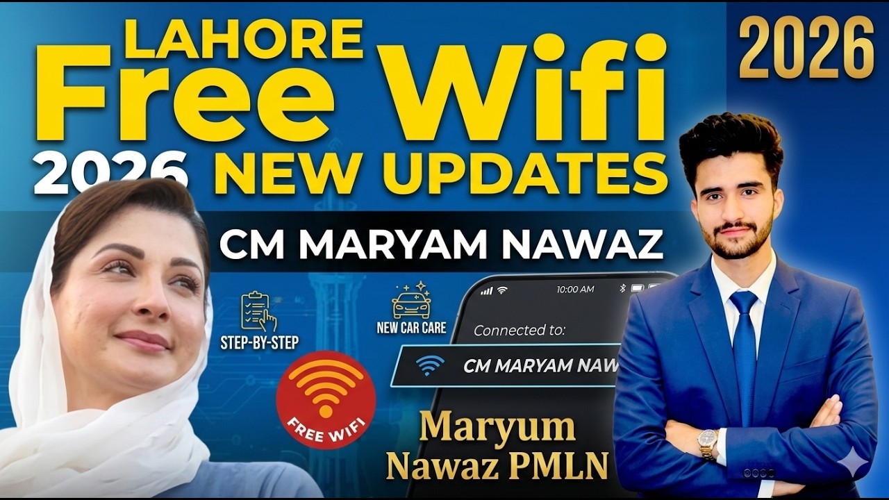 Maryam Nawaz New Updates in Lahore | Free Wifi and Free Charging on Lahore Roads Big Benefit
