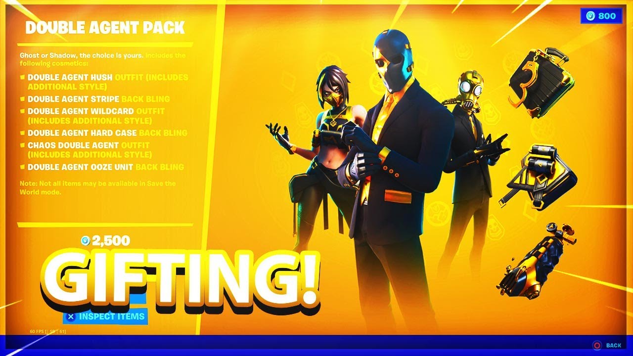 *NEW* DOUBLE AGENT PACK IN FORTNITE! 🕵️&zwj;♂️