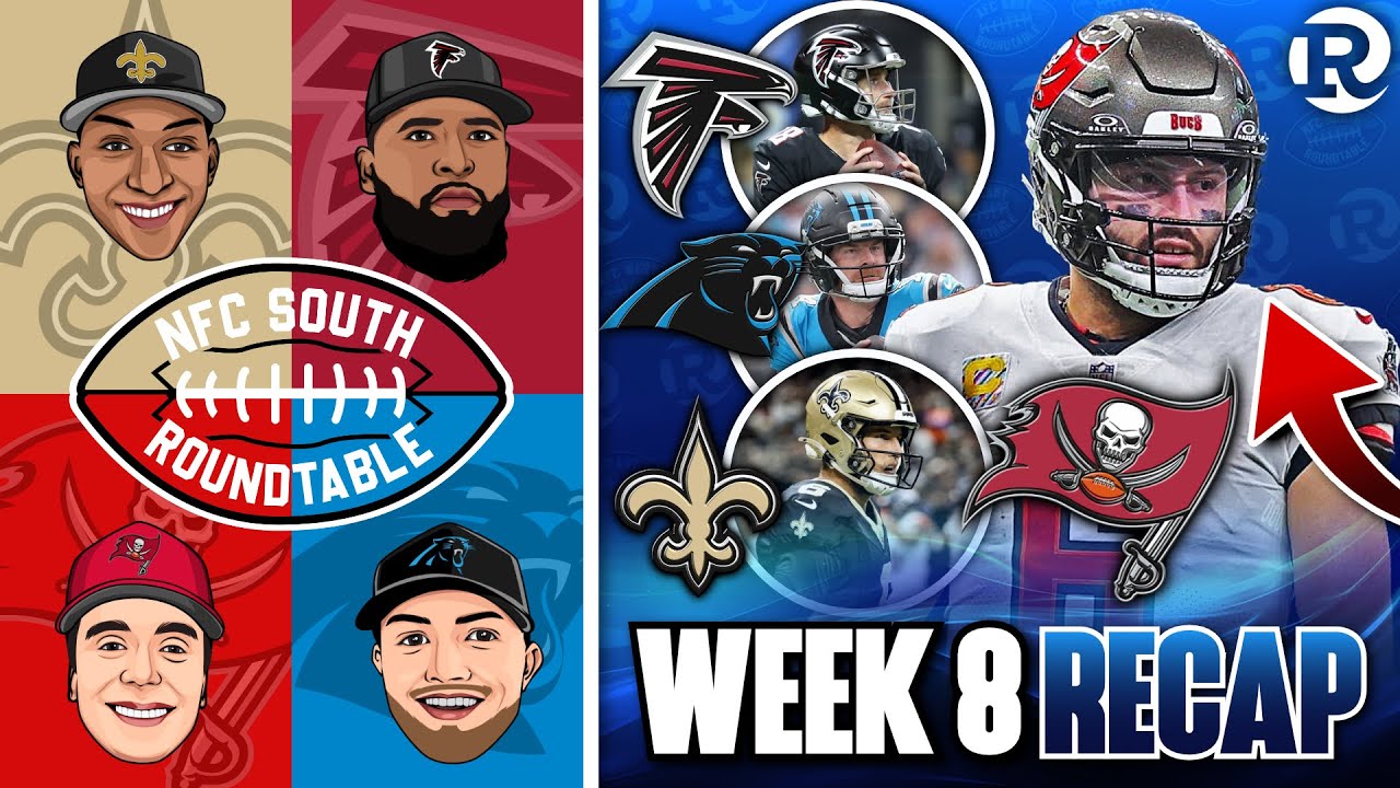 NFC South Week 8 Recap | Buccaneers Lone WINNERS, Falcons Panthers and Saints FALL