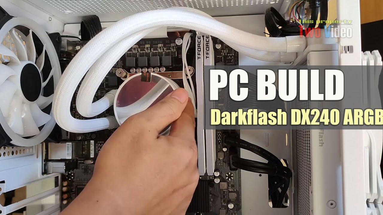Aigo Darkflash DX240 V2 RGB Installation on Aeorocool Trinity Mini