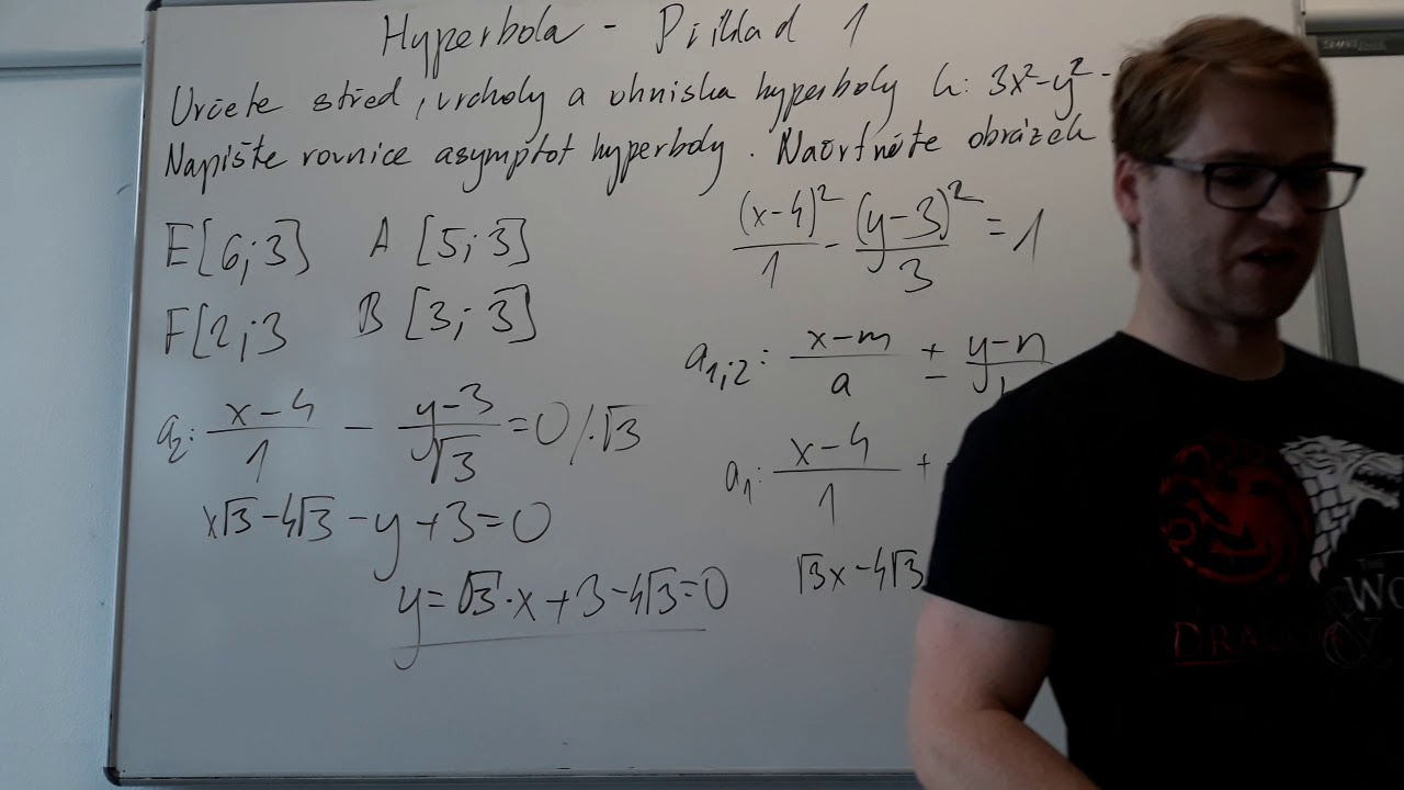 Hyperbola - Příklad 1