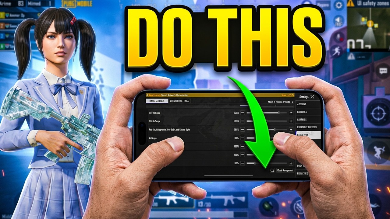 NEW UPDATE 4.5 🔥 BEST SENSITIVITY CODE + CONTROL SETTINGS PUBG MOBILE/BGMI | BEST 5 FINGER IPHONE