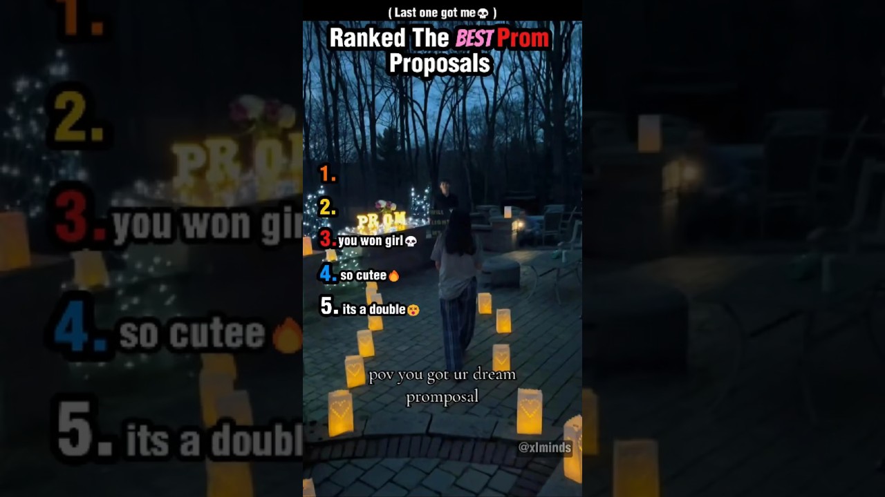 Ranked The best Prom Proposals💐  #prom #proposal