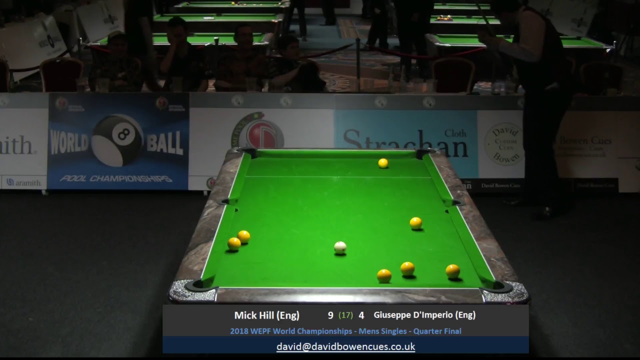 2018 World Championships - Mens Singles - Mick Hill (Eng) v Giuseppe D'Imperio (Eng)