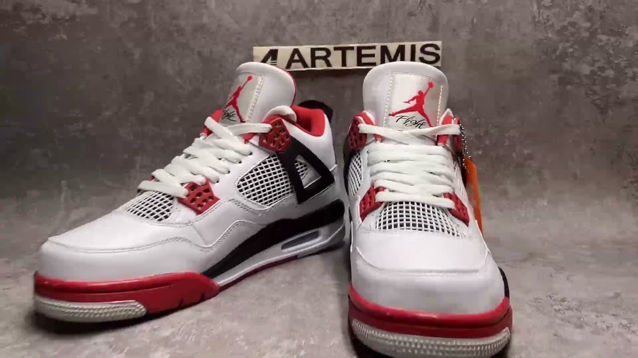 Air Jordan 4 Retro Fire Red 2020 REAL VS FAKE