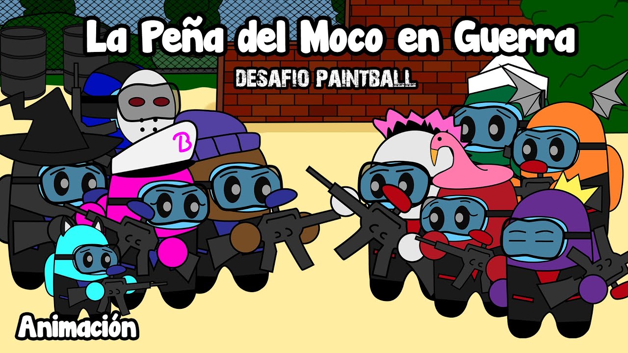 La Peña del Moco en Guerra - Among Us Animación (Auron, Biyin, aXoZer, Reborn, Momon, Perxitaa...)