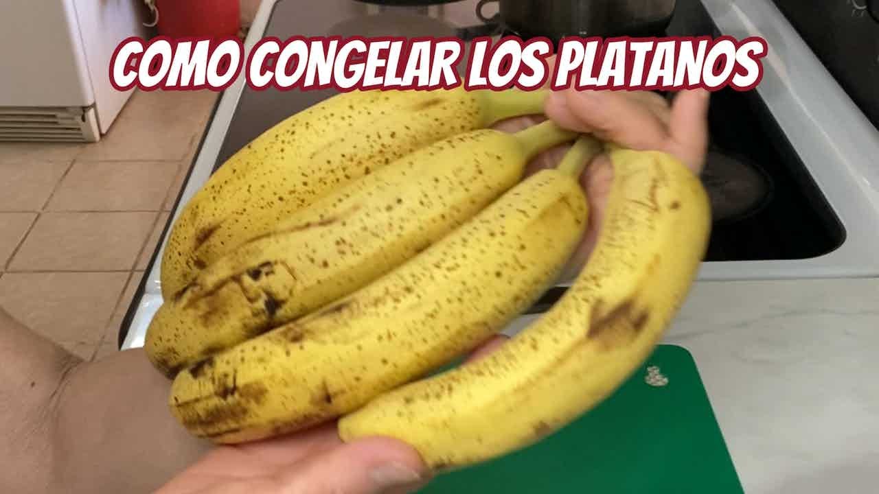 COMO CONGELAR LOS PLATANOS Y 3 MANERAS DE COMERLOS