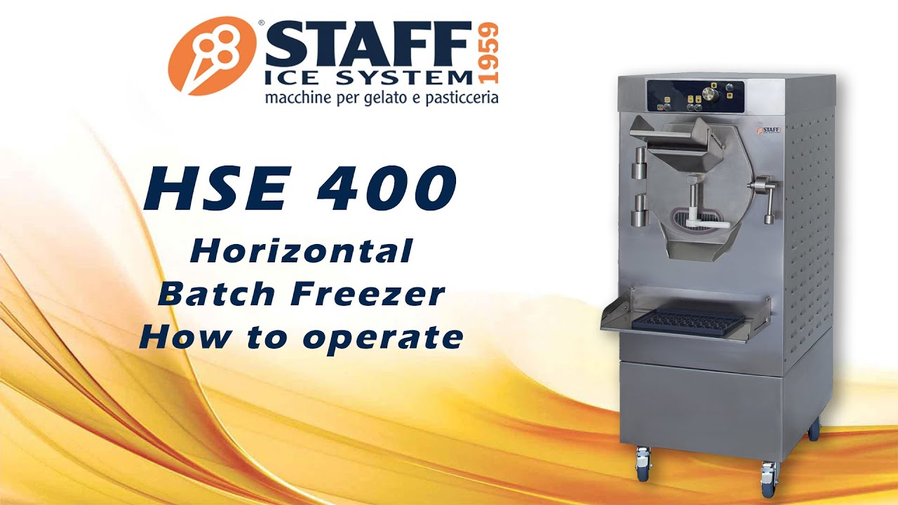 SmartGel HSE400 - Horizontal batch freezer - Mantecatore Orizzontale
