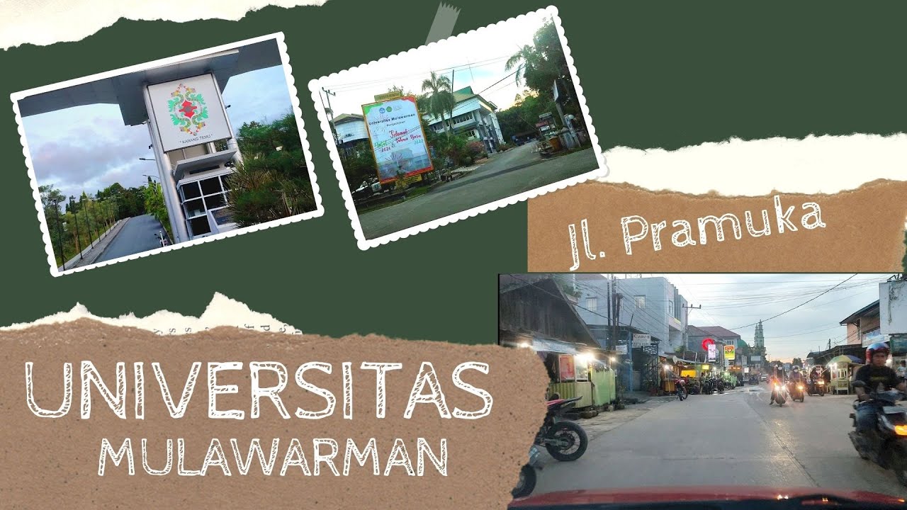 Suasana Universitas Mulawarman Samarinda menuju Jalan Pramuka