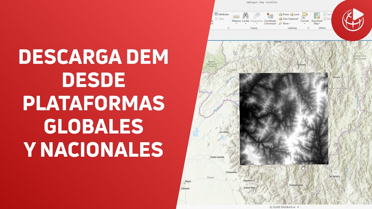 Descarga DEM desde plataformas globales y nacionales 🌎