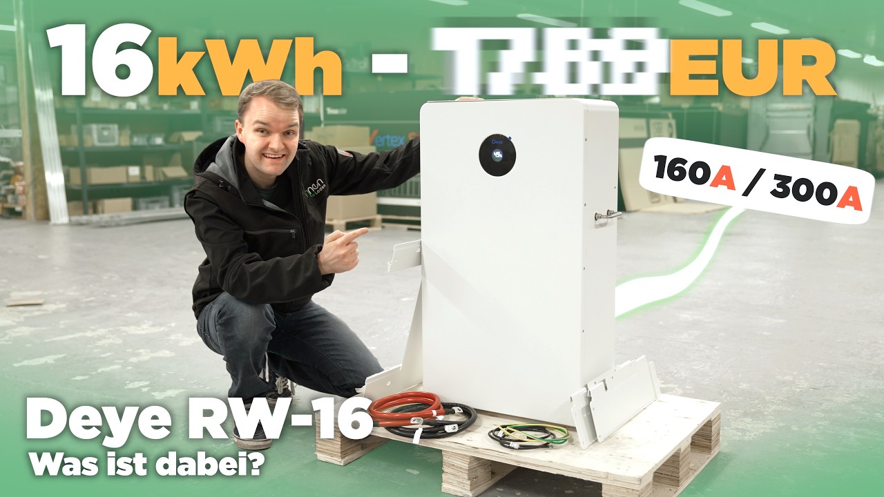 Der Preis-Leistungs-Speicher mit 16 kWh! - Deye RW-F16 LFP im Detail 🔋
