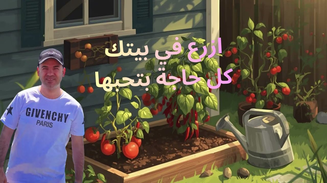 بدات الشغل و عملت خطوط وزرعت فلفل 🌶️ وطماطم