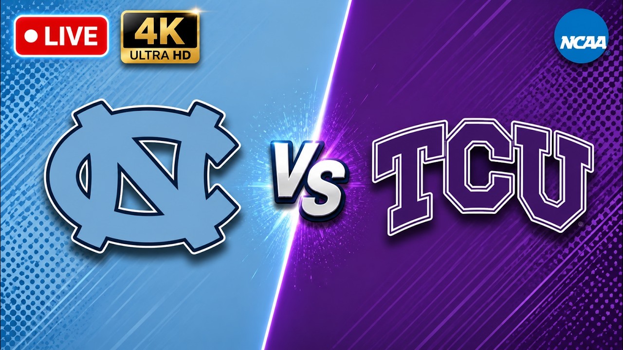 North Carolina vs TCU LIVE | NCAA College Football LIVE Today | 4K UHD