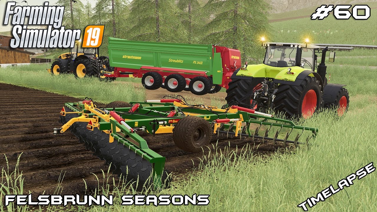 Spreading manure & plowing fields | Animals on Felsbrunn Seasons | Farming Simulator 19 | Episode 60