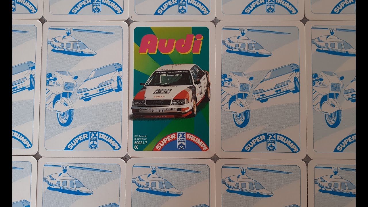 Audi Quartett - FX Schmid - Super Trumpf - Autoquartett