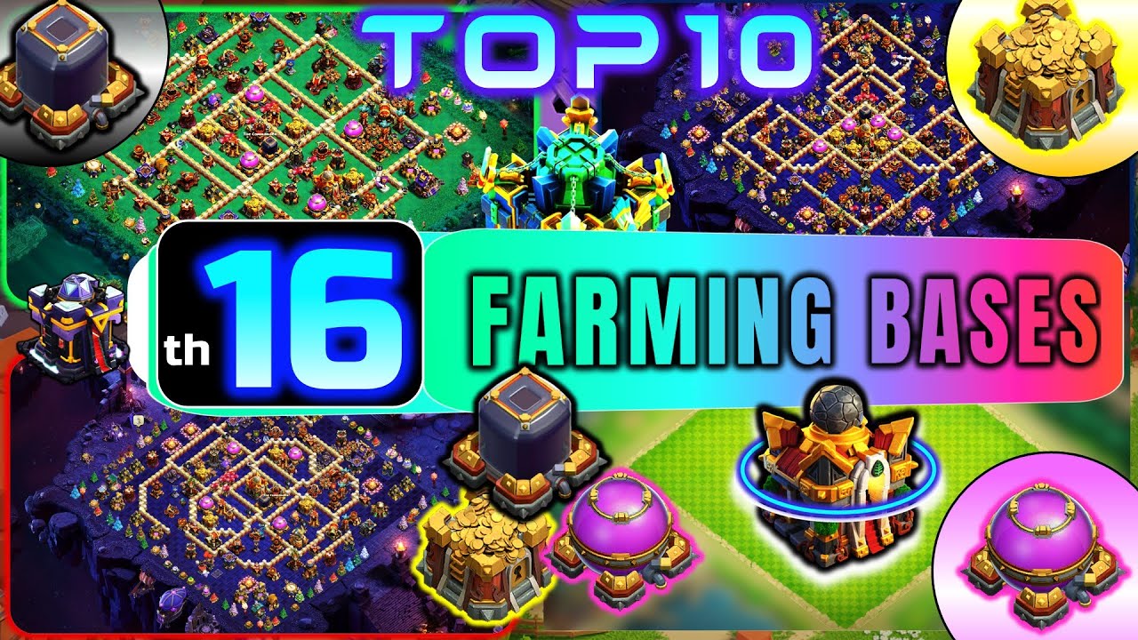 TH16 FARMING BASE! Top 10 Town Hall 16 Base Farming 2025