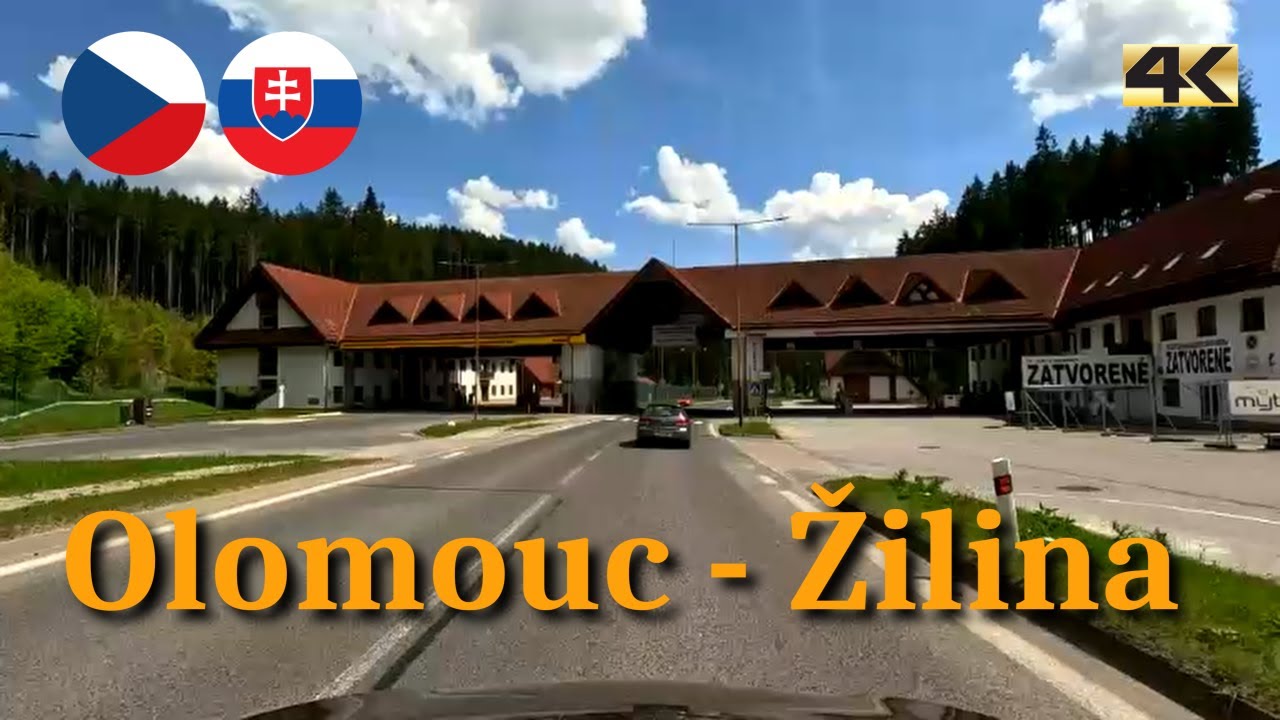Driving from Czech Republic to Slovakia | Olomouc - Žilina | spring 2024 | 4K