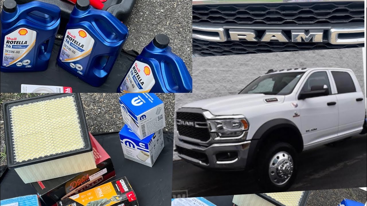2021 RAM 5500 CUMMINS Full Service FUEL FILTERS, OIL CHANGE, INTAKE, AND CABIN FILTER REPLACE
