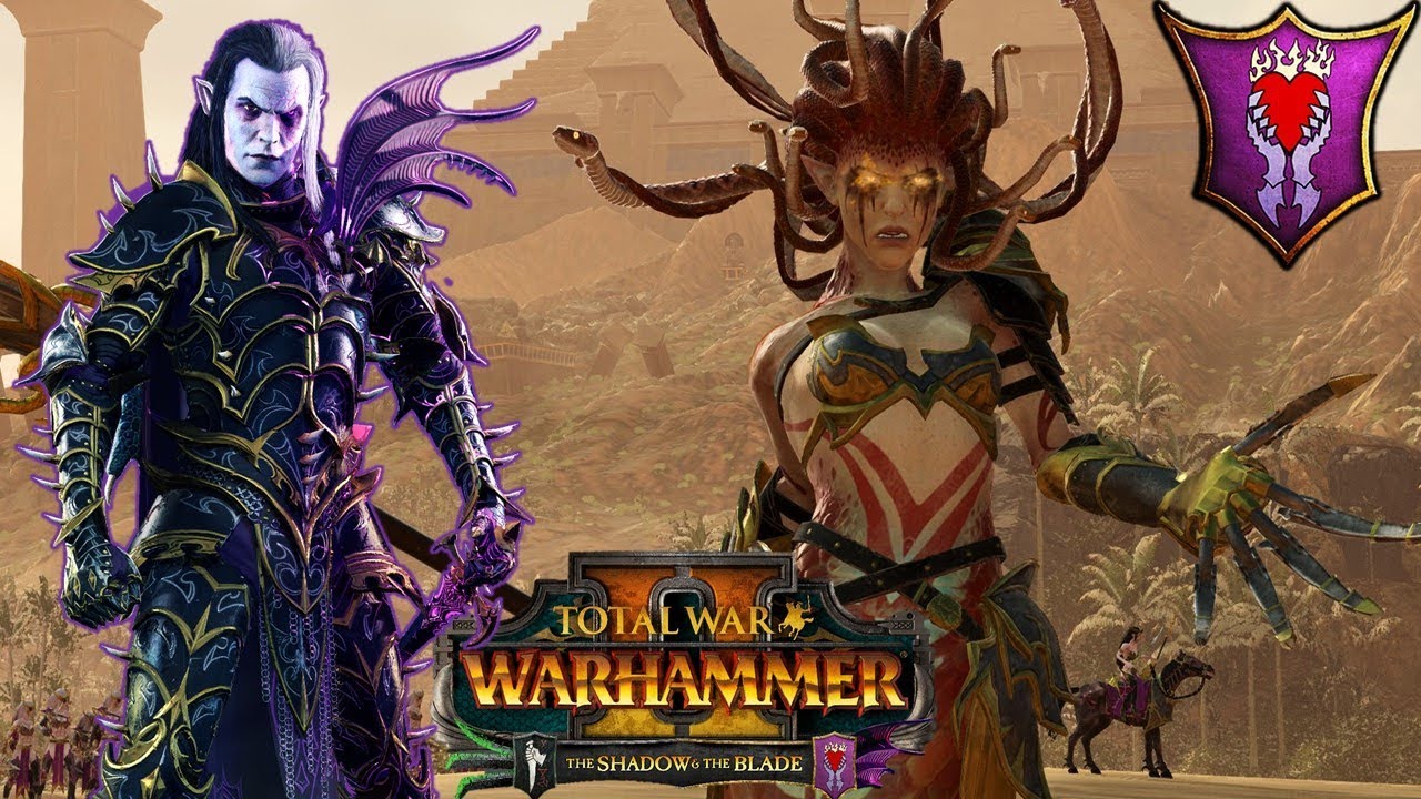 МАЛУС ТЁМНЫЙ КЛИНОК, ТЗ'АРКАН и МЕДУЗА — DLC «Тень и Клинок» — Total War Warhammer 2