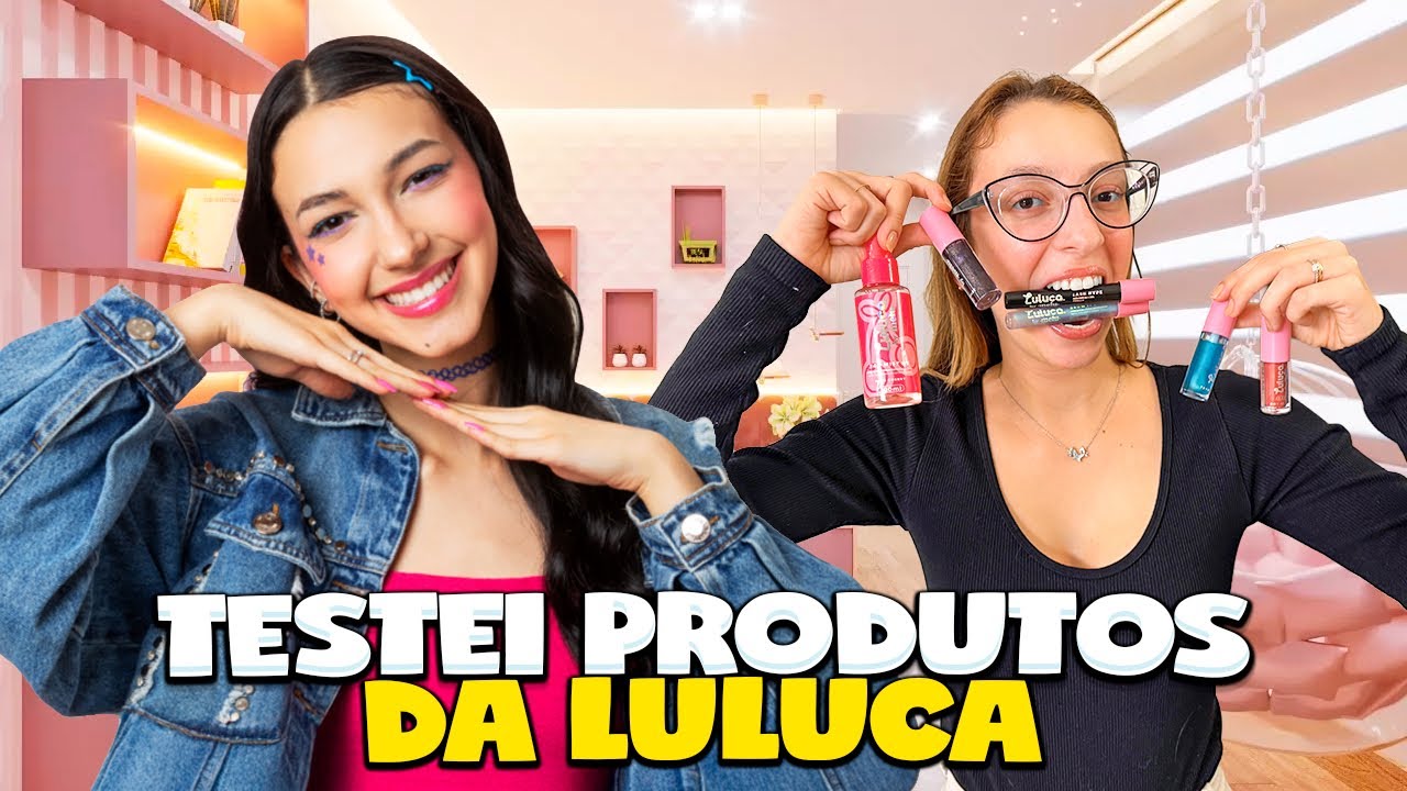 GANHEI PRODUTOS DE MAQUIAGEM DA LULUCA E MELU