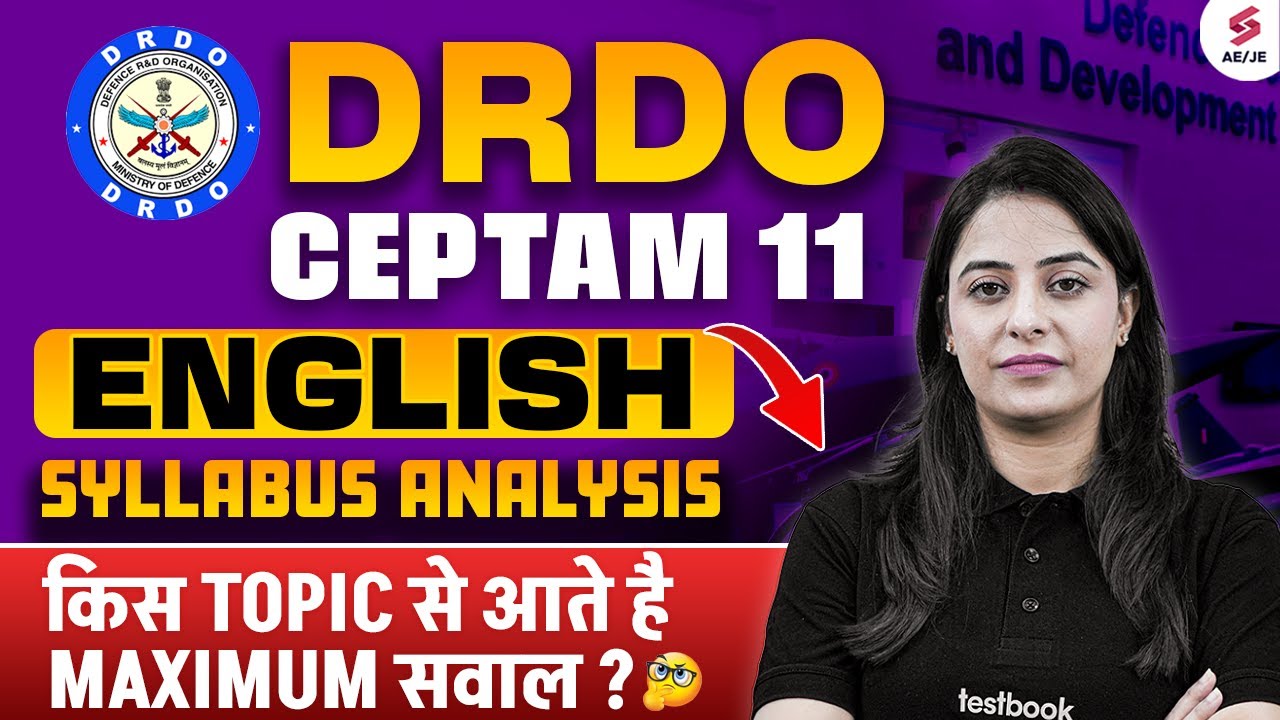 DRDO CEPTAM 11 Recruitment 2025 | DRDO CEPTAM 11 English Syllabus & Exam Pattern | Parneet Mam