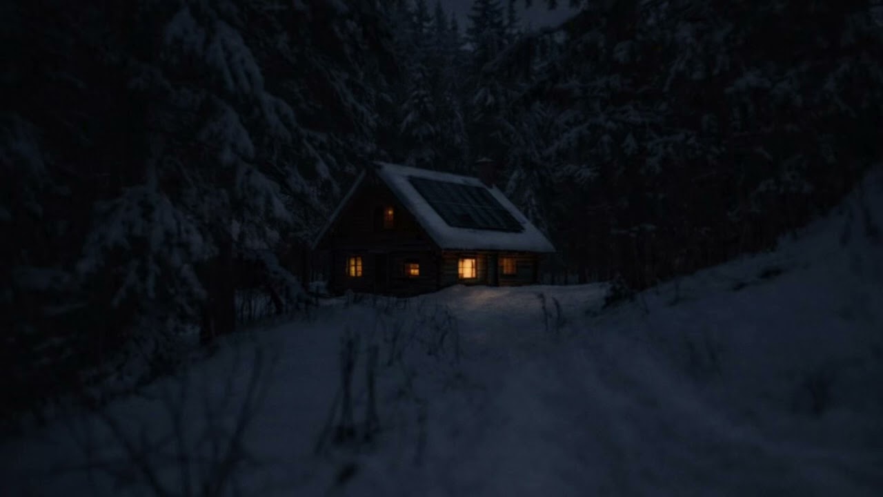 Silent Winter Forest Night ❄️ | Deep Dark Ambient Music for Sleep & Relaxation