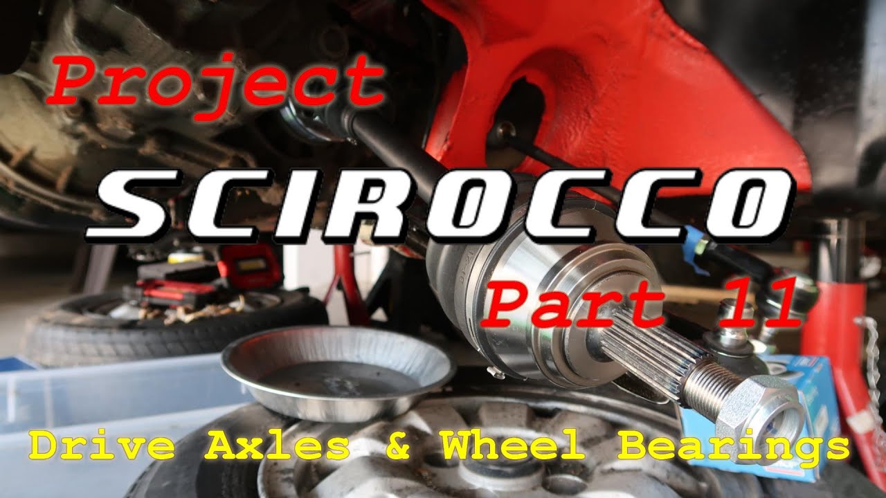 1985 VW Scirocco Mk2 | Part 11 - HOW TO REPLACE DRIVE AXLES (CV) AND FRONT WHEEL BEARINGS