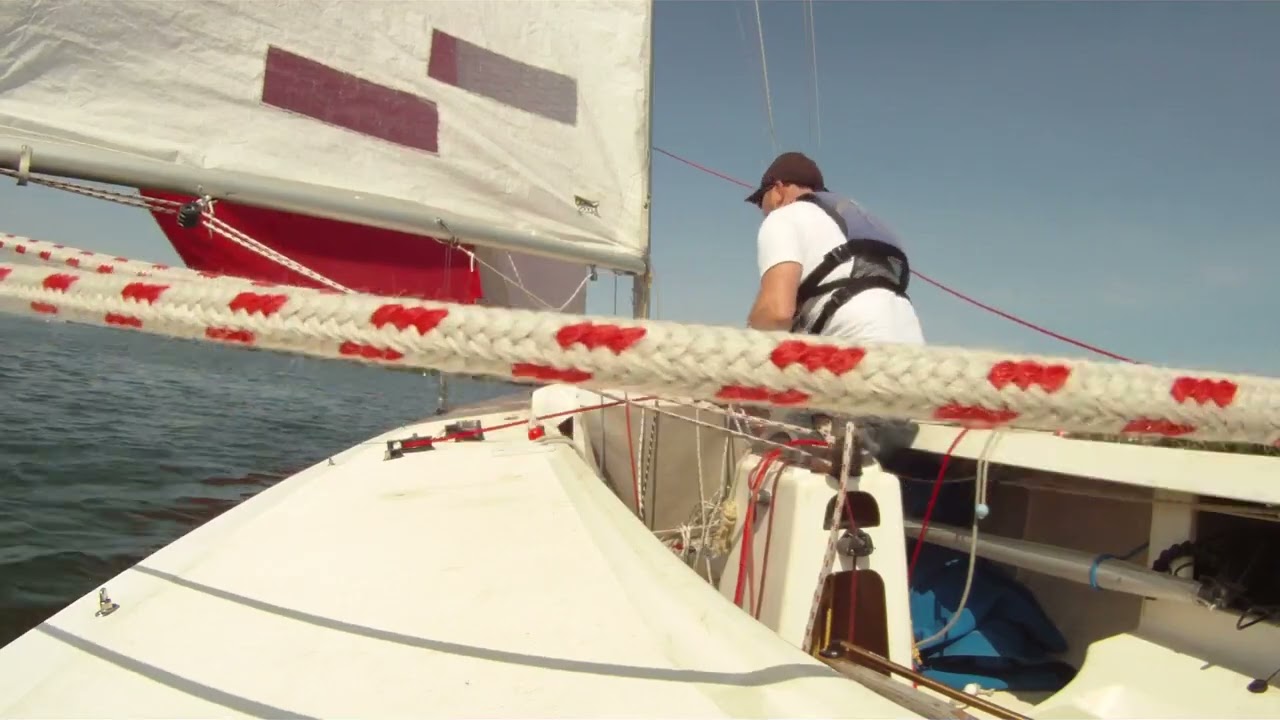 Testing Selden gx 7.5 solo on an Etchells
