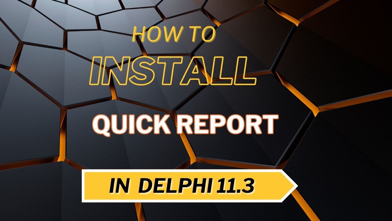 How to Install QuickReport 6 in Delphi 11.3